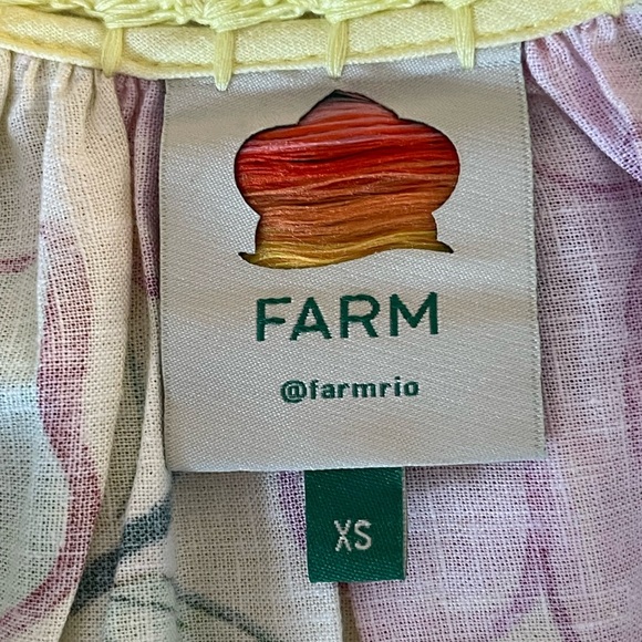 FARM Rio | Floral Insects Maxi Dress | OVERSIZE Size XS - Picture 8 of 11